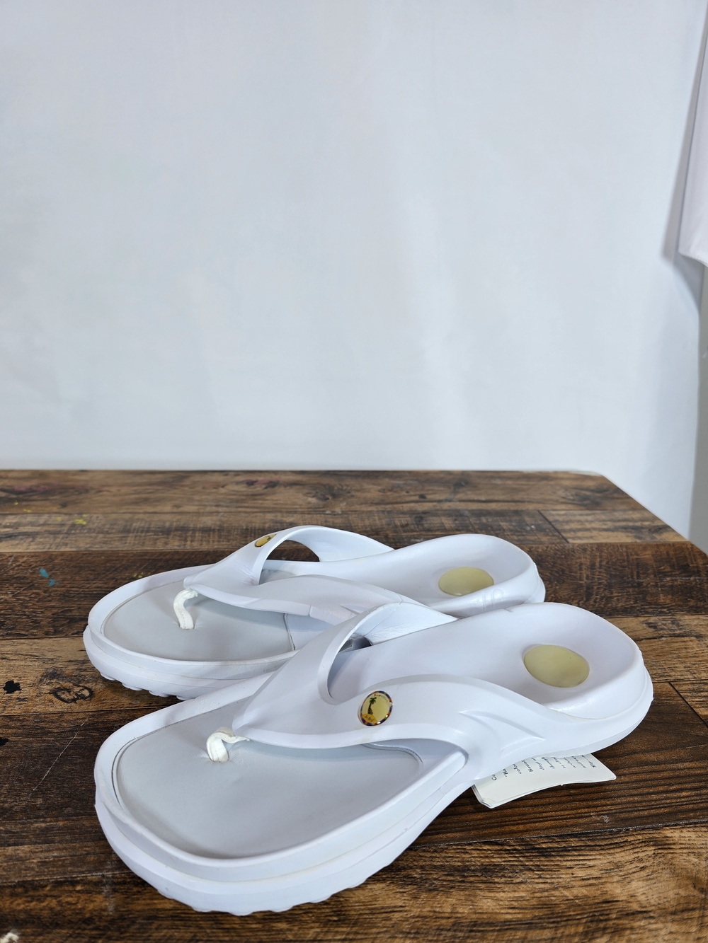 Hawaiian Jellys White Women's Comfort Flip Flop Sandals Size 9